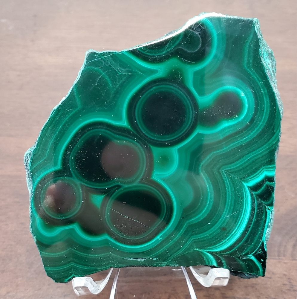 Malachite Crystal Slab 0.55 Pounds